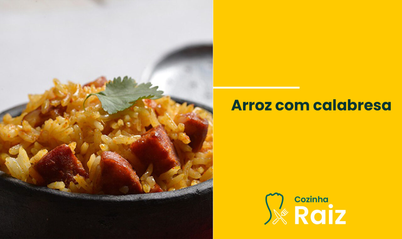 Receita saborosa de arroz com calabresa!