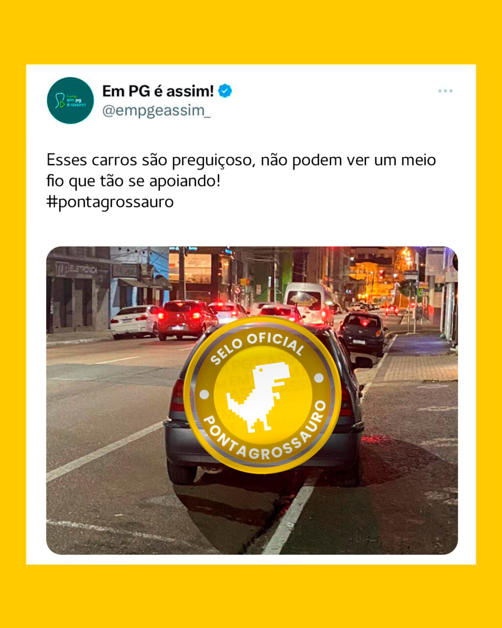 Esses carro são preguiçoso, não podem ver um meio fio que tão se apoiando!