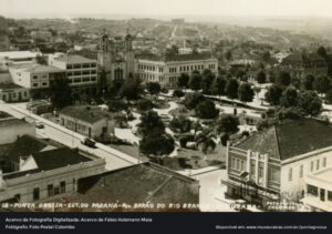 Praça Barão do Rio Branco na década de 50