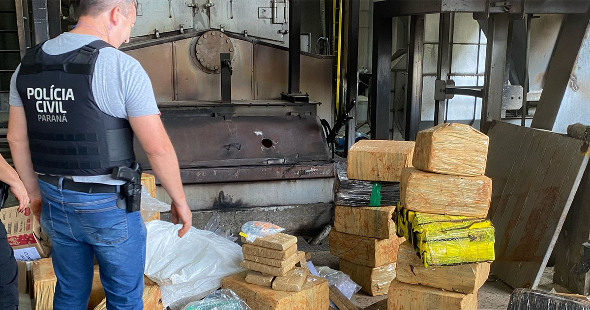 Polícia Civil de Ponta Grossa realiza incineração de drogas