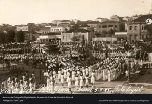 Comemoração na Praça Barão do Rio Branco