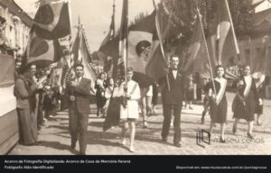 Desfile Cívico em PG na década de 40