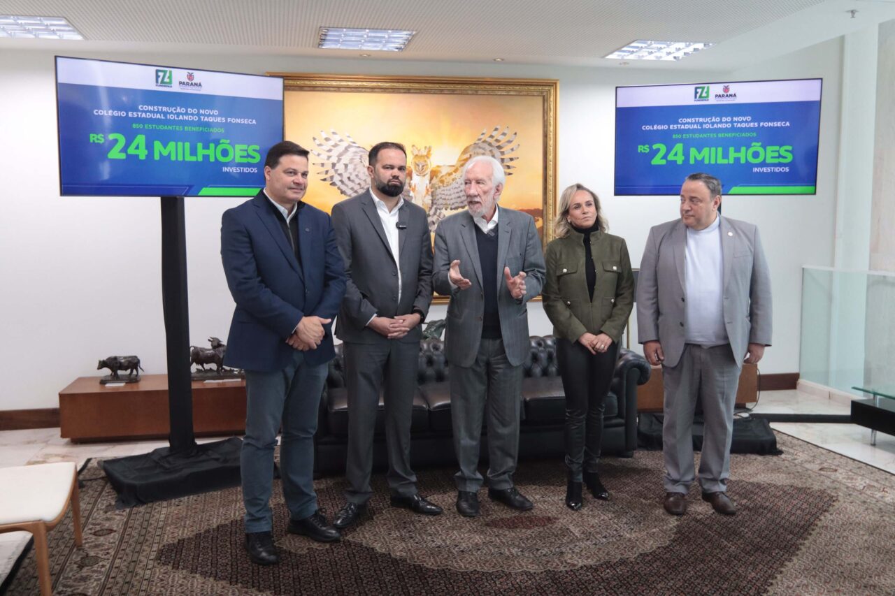 Piana autoriza a construção de novo colégio estadual para 850 alunos em Ponta Grossa