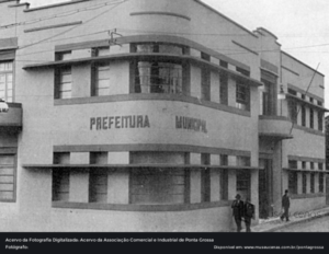 Antiga sede da Prefeitura na década de 60