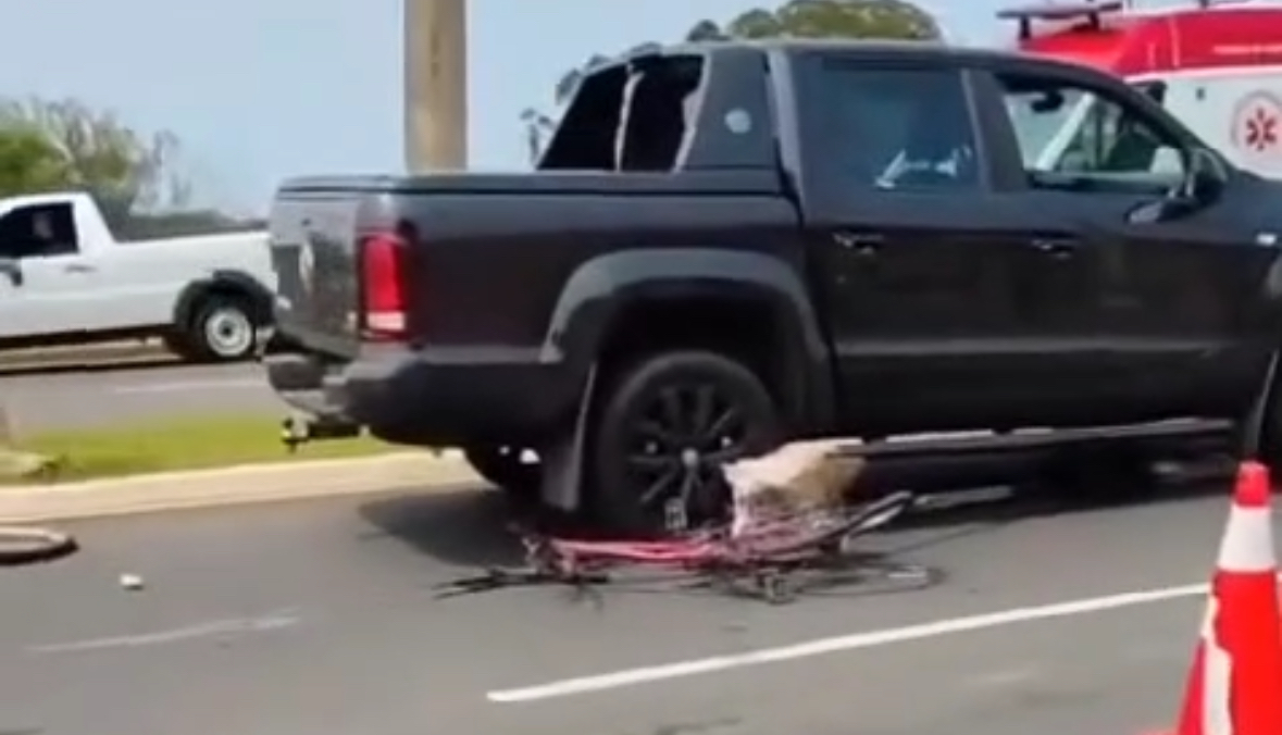 Ciclista perde a vida em acidente com caminhonete em Ponta Grossa