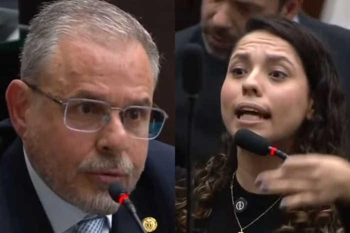 Deputado critica roupa da colega que o acusa de faltar sessões