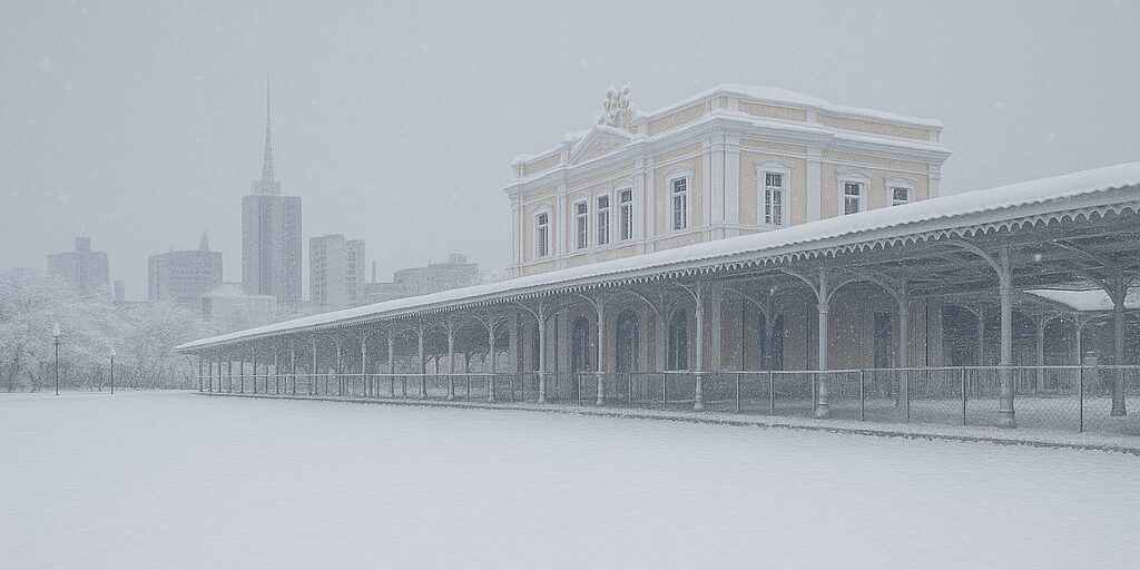 Imagens de Ponta Grossa coberta por neve viralizam nas redes sociais