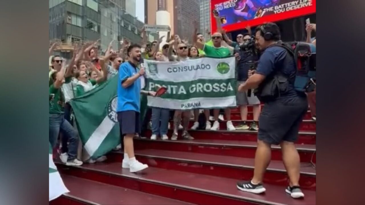 Consulado do Palmeiras de Ponta Grossa marca presença em Nova York