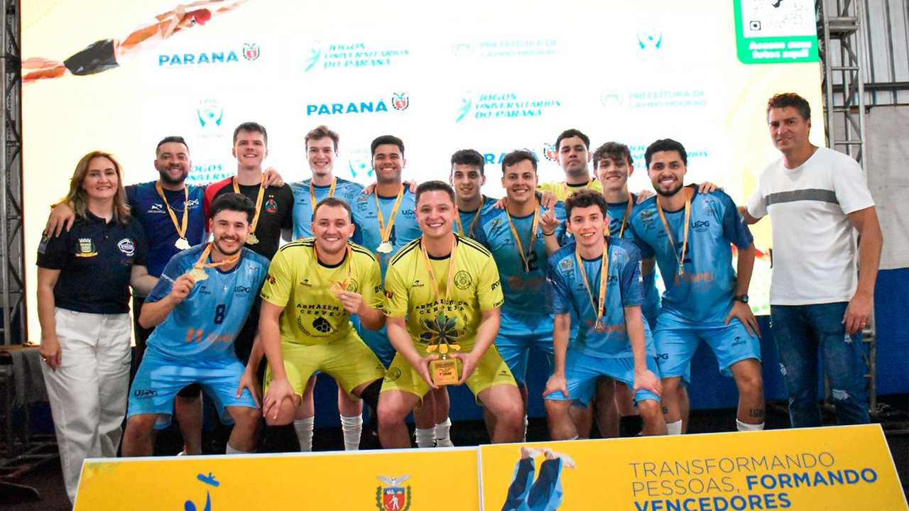 UEPG conquista título no futsal masculino dos Jogos Universitários do Paraná