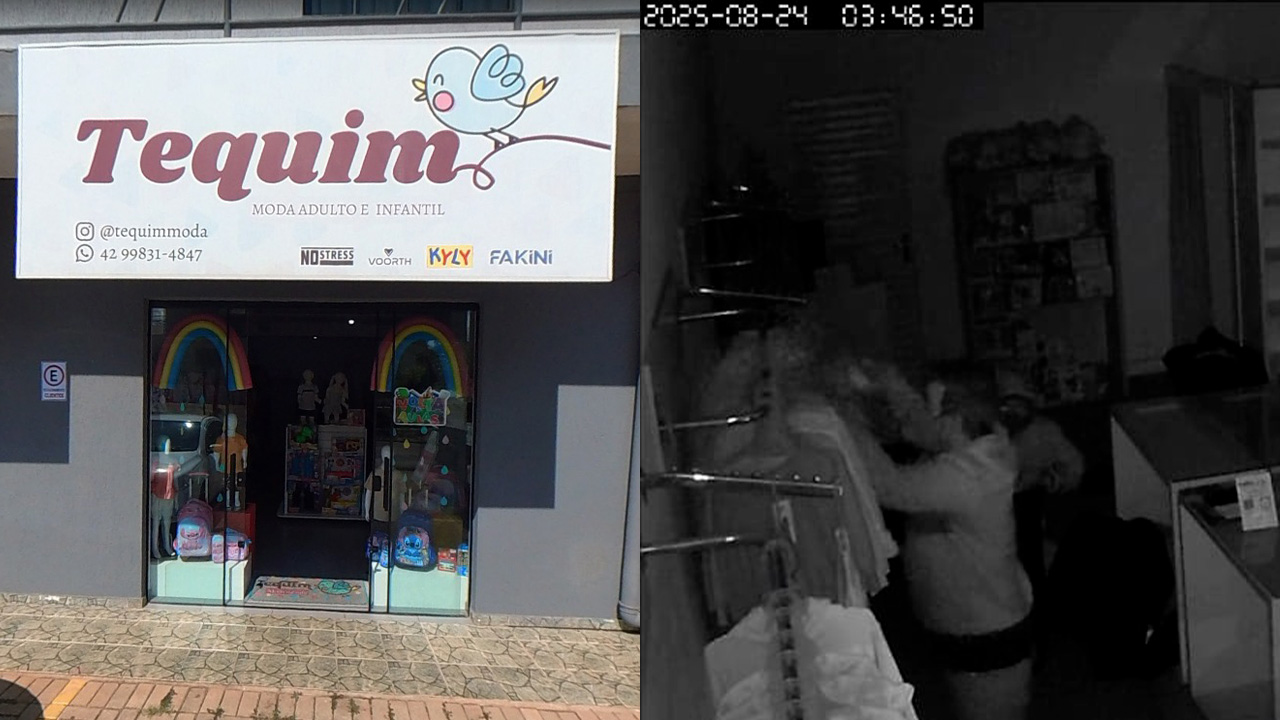 Roubo a loja de roupas infantis é registrado na Avenida Siqueira Campos