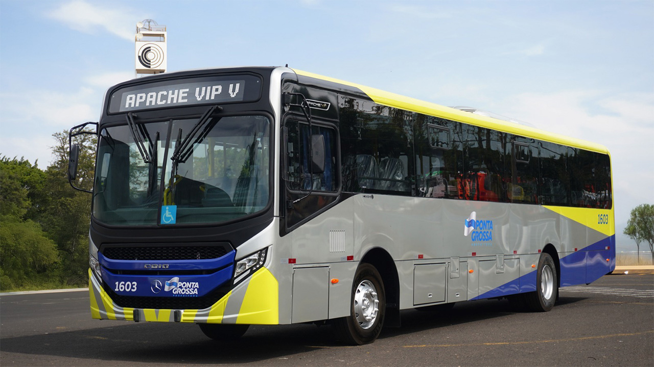 Novos ônibus do transporte coletivo de Ponta Grossa recebem vistoria