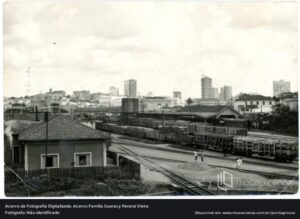 Pátio da ferrovia na Estação Saudade