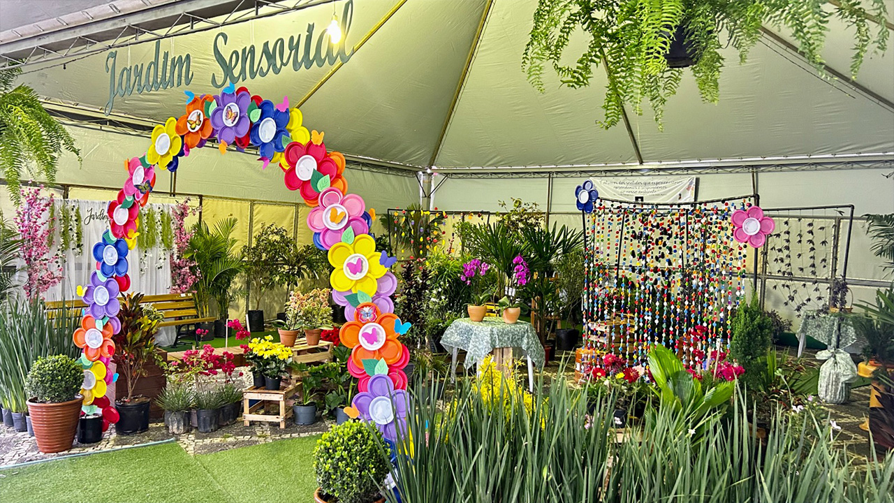 Jardim sensorial é atração da 14ª Expo&Flor em Ponta Grossa