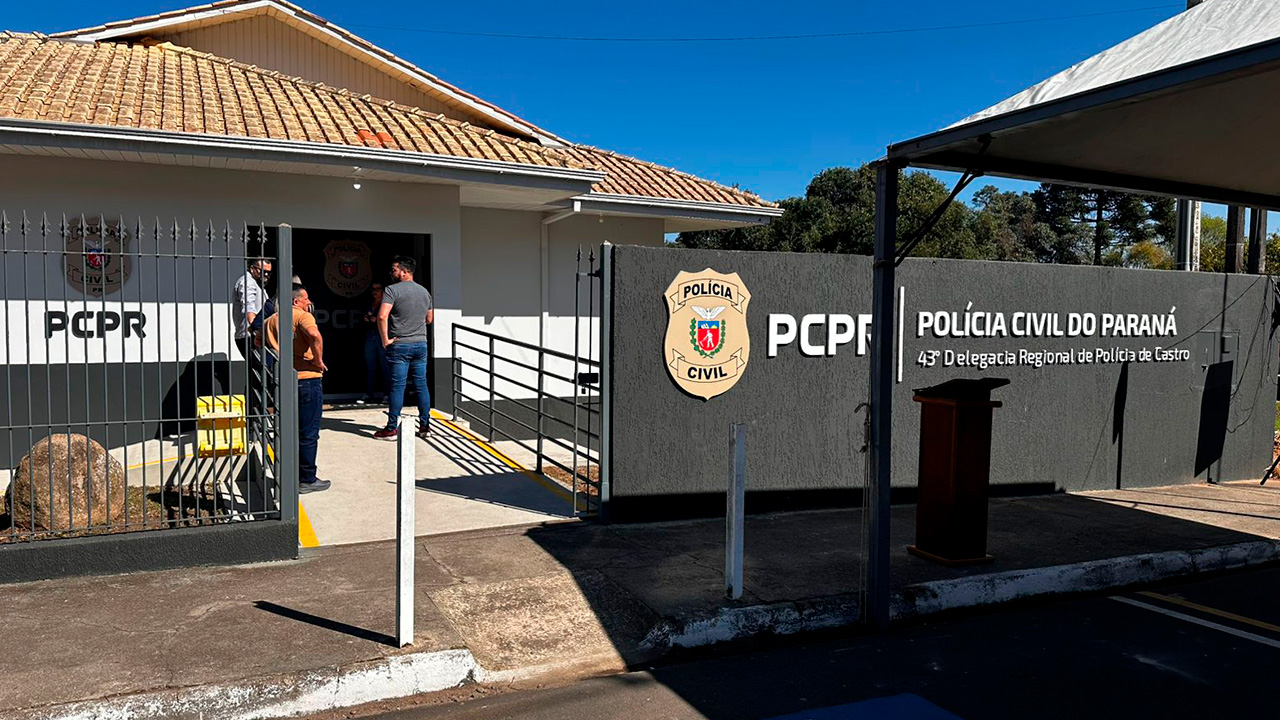Polícia Civil inaugura nova sede da Delegacia de Castro e aproxima serviço público da população